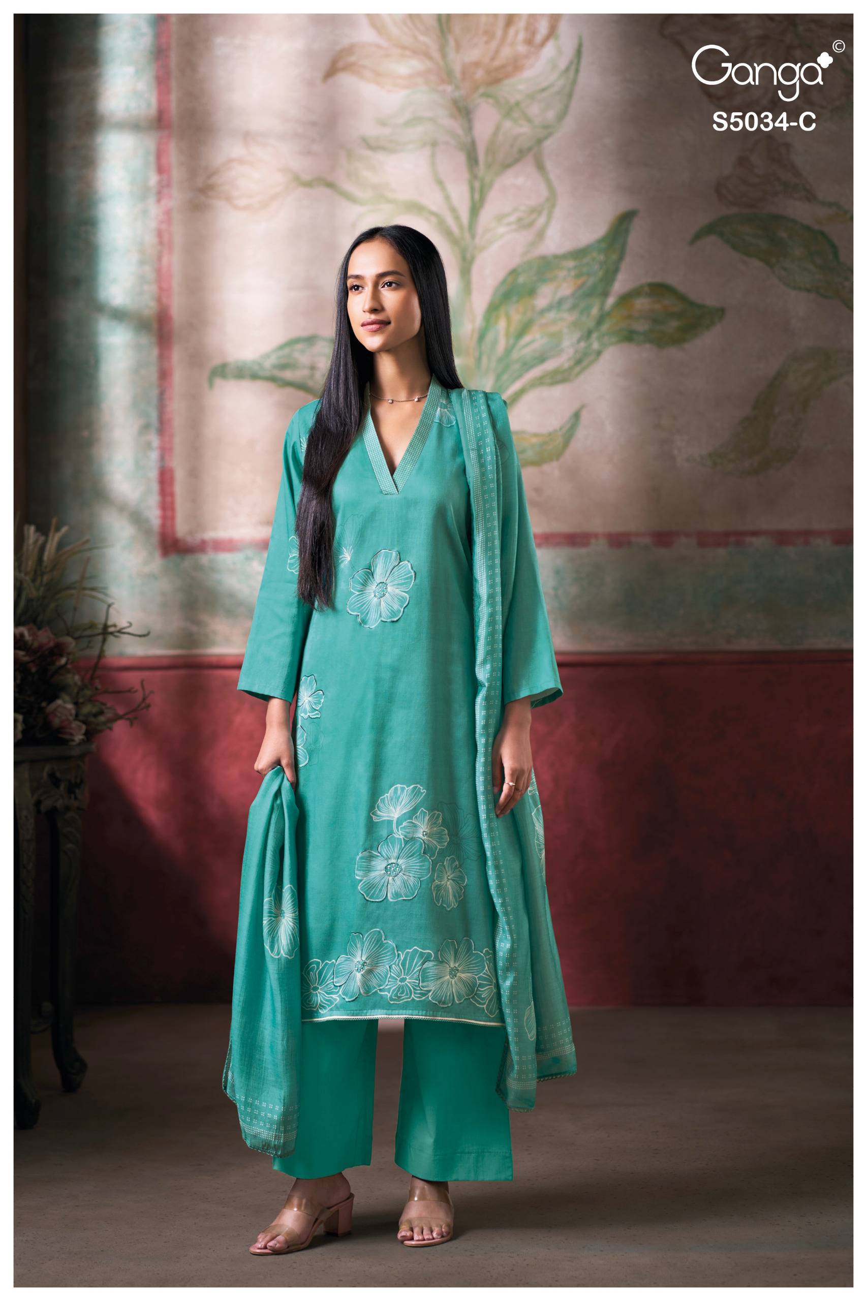 FENYRA 5034 Series BY GANGAFASHION Stylish Beautiful Colourful COTTON SATIN Dresses At Wholesale Price